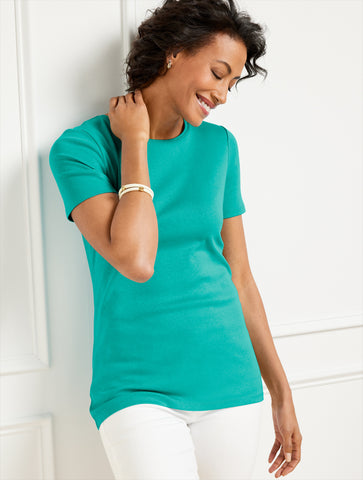 Pima Cotton Crewneck Tee