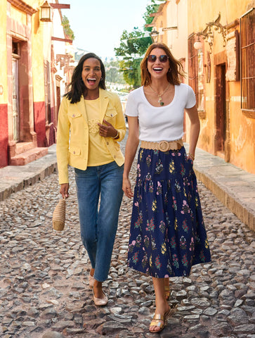 Ribbed Scoop Neck Tee