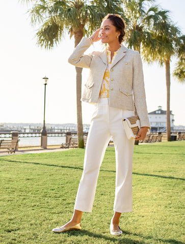 Blair Cap Toe Metallic Nappa Ballet Flats