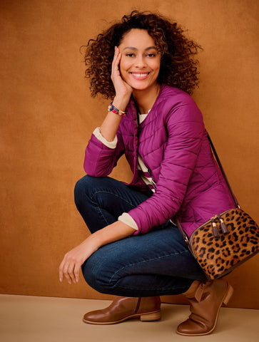 Quilted Collarless Jacket