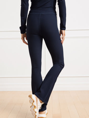 Soft Stretch Ribbed High Waist Bootcut Legging