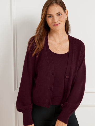 Bishop Sleeve Cardigan