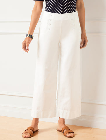 Wide Leg Sailor Pants