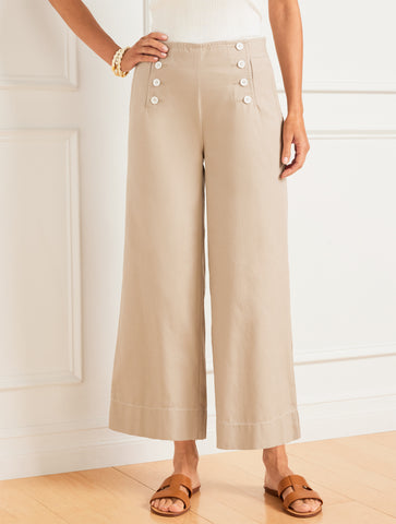 Wide Leg Sailor Pants