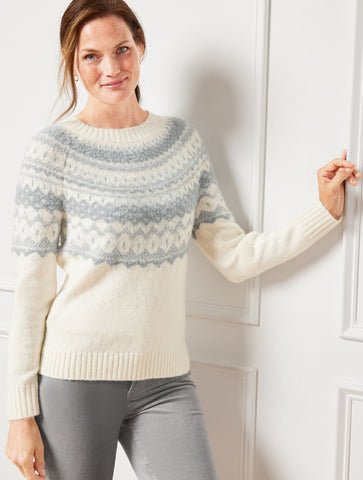 Jacquard Crewneck Sweater - Fair Isle