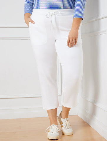 Modal French Terry Straight Crop Pants
