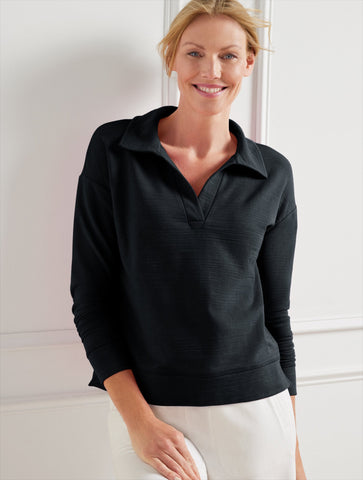 Cozy Crush Johnny Collar Pullover