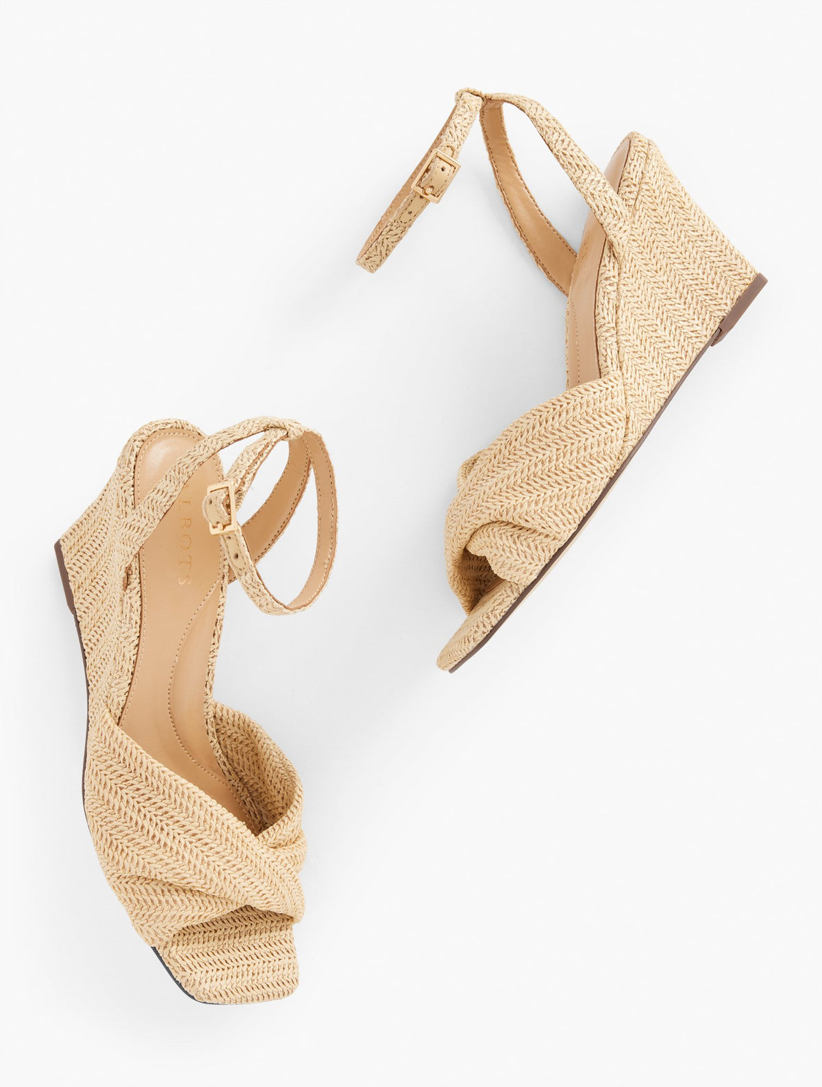 Anya Twist Raffia Wedges