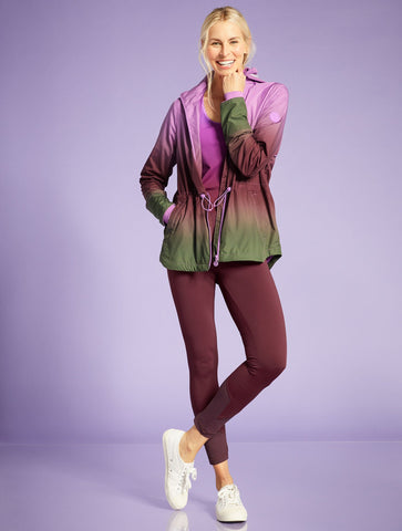 Performance Interlock Mesh Block Leggings