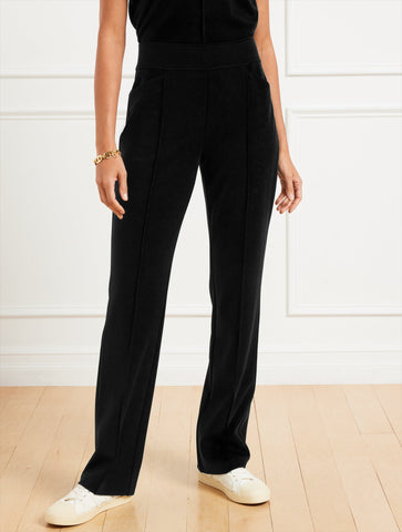 Passport Ponte Pintuck Straight Leg Pants