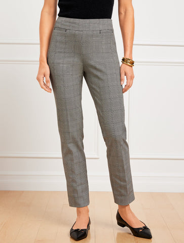 Talbots Chatham Slim Ankle Pants - Glen Plaid