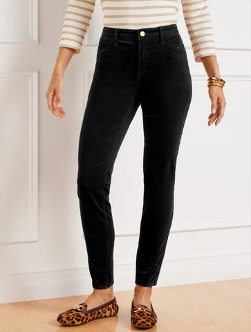 Stretch Corduroy Jeggings - Solids - Curvy Fit
