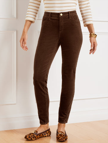 Stretch Corduroy Jeggings - Solids - Curvy Fit