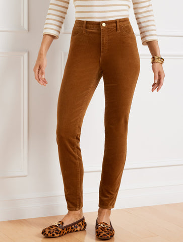 Stretch Corduroy Jeggings - Solids - Curvy Fit