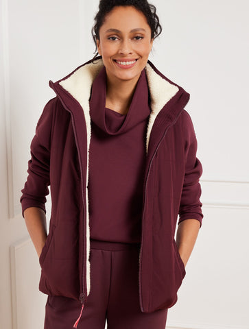 Reversible Sherpa Puffer Vest