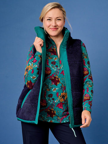 Reversible Sherpa Puffer Vest