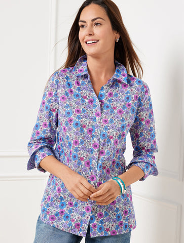 Modern Classic Shirt - Poppy Ditsy