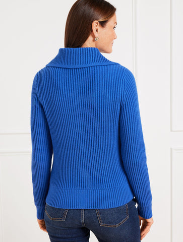 Pointelle Knit Sweater Jacket