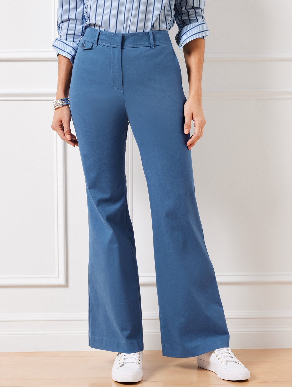 Flare Leg Twill Pants