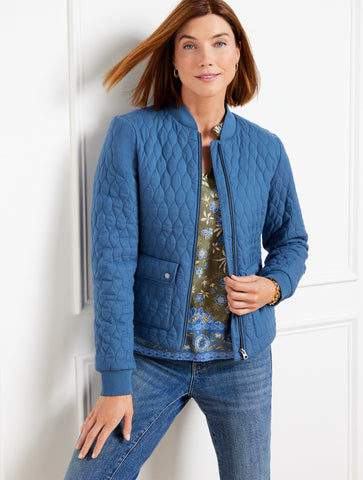 Quilted Bomber Jacket