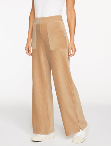 Sky Lounge Velour Wide Leg Pants