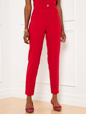 Slim Ankle Luxe Double Cloth Pants