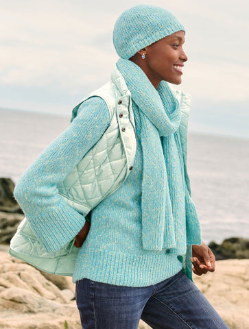 Shaker Stitch Sweater - Marl