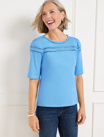 Ladder Stitch Crewneck Tee