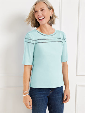 Ladder Stitch Crewneck Tee