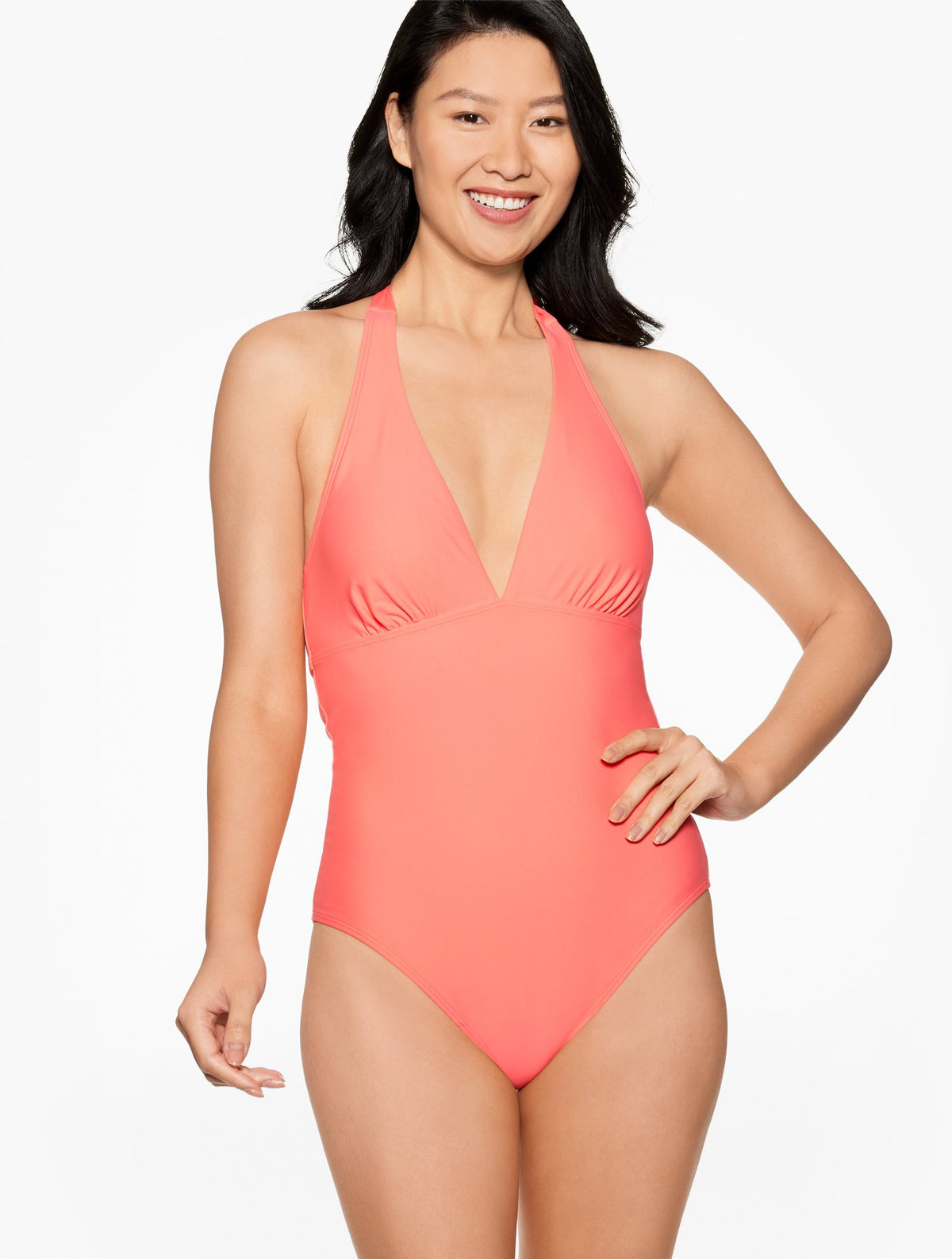 Aqua Club Halter One-Piece Swimsuit