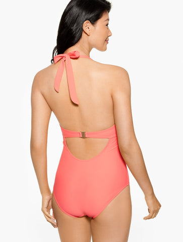 Aqua Club Halter One-Piece Swimsuit