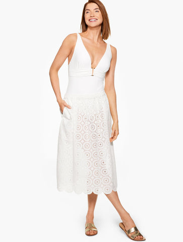 Aqua Club Eyelet Skirt Cover-Up