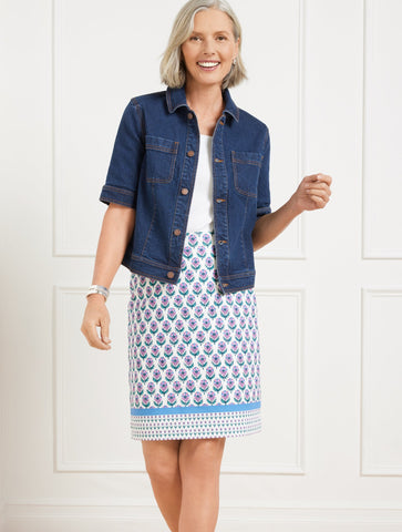 Short Sleeve Jean Jacket - Erica Wash