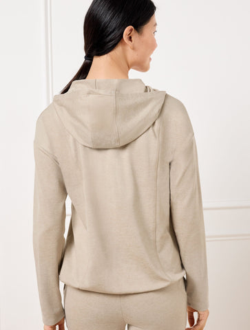 Buttery Soft Easy Knit Bungee Hem Hoodie