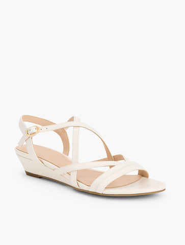 Capri Nappa Wedge Sandals