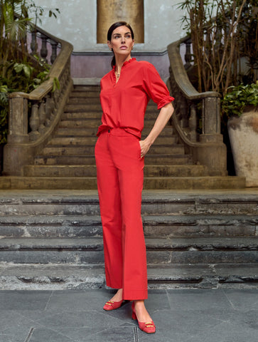 Carlye Bamboo Buckle Suede Pumps