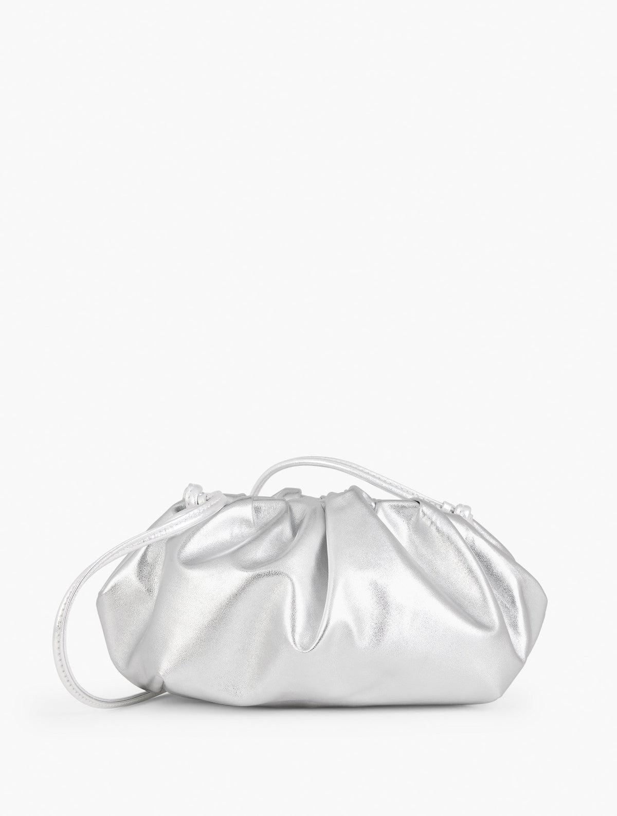 Cinched Nappa Metallic Crossbody Bag