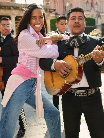 Poplin Short Shirt - Blooming Stripe