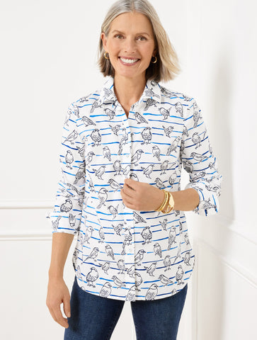 Modern Classic Shirt - Bird Stripes