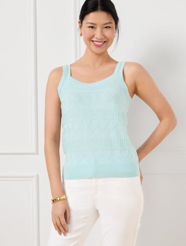 Lace Pointelle Tank