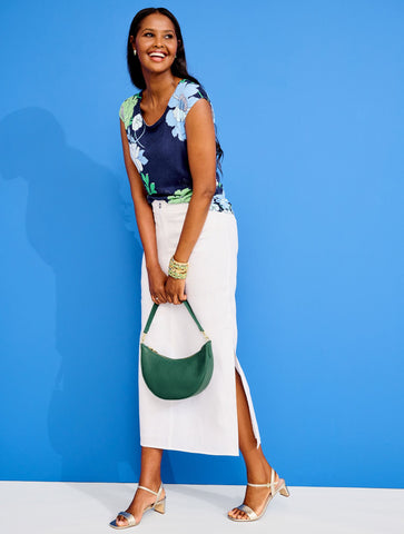 Cap Sleeve Pullover - Bold Floral