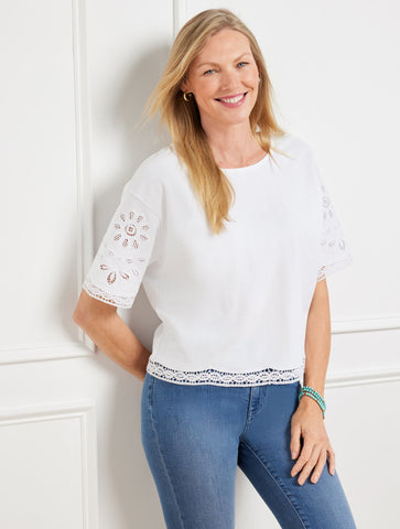 Embroidered Crewneck Tee