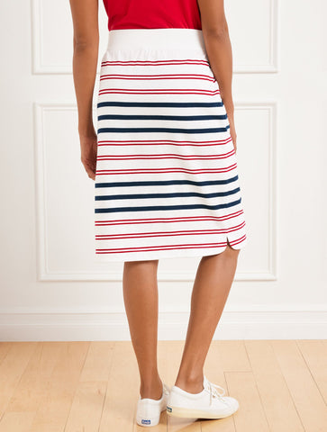 Authentic Talbots Midi Skirt - Sofia Stripe
