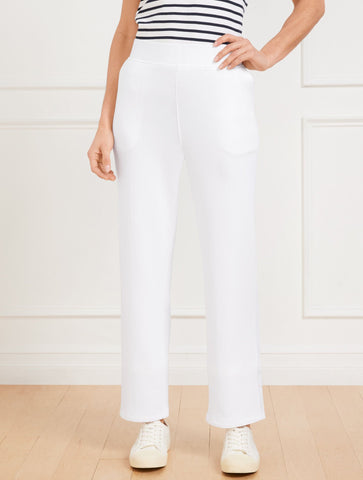 Straight Leg Seaside French Terry Pants