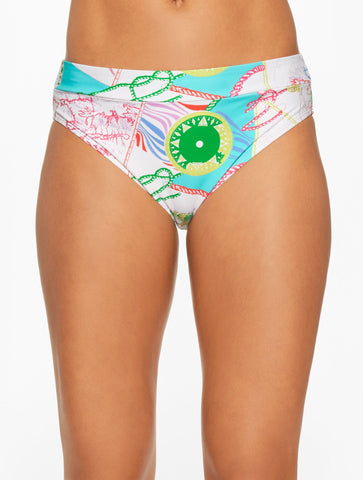 Aqua Club High Waist Swim Bottom - Côte d’Azur