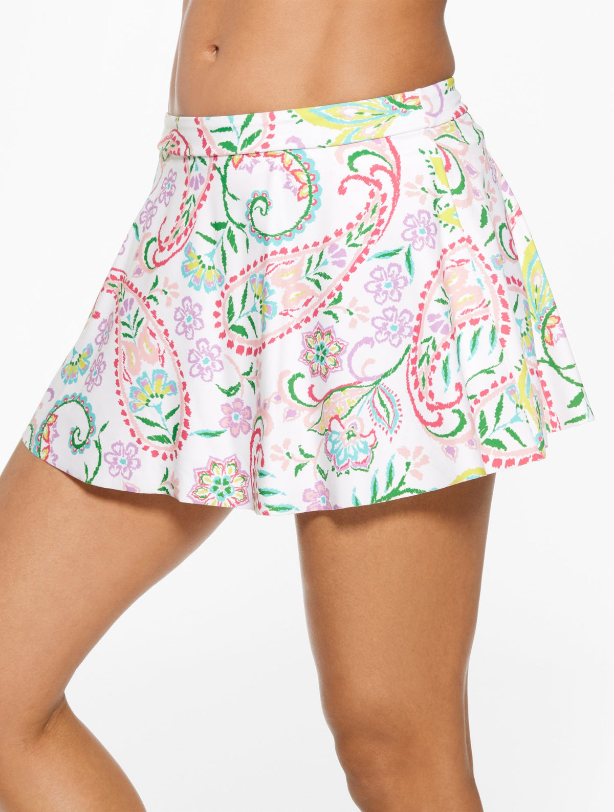 Aqua Club Flounce Swim Skirt - Island Paisley