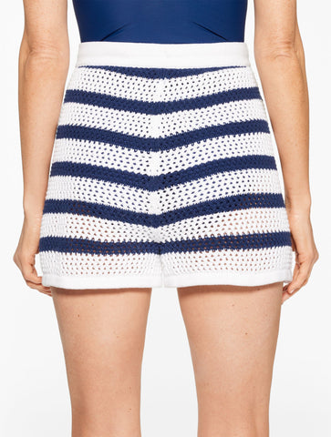 Aqua Club Open-Knit Short Cover-Up