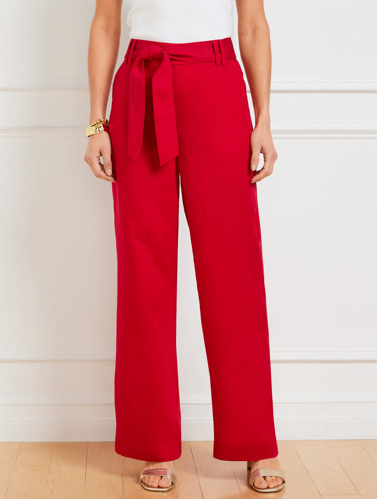 Wide Leg Pull-On Pants