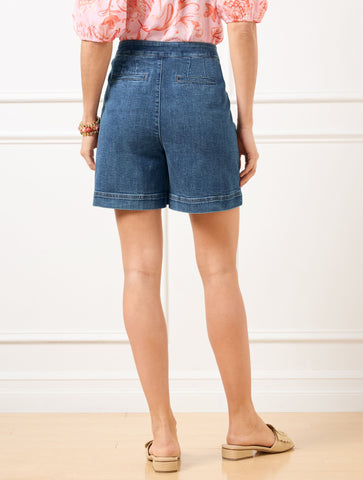 Summerweight Denim Skort - Alessia Wash