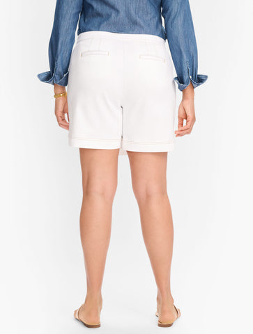 Plus Exclusive Summerweight Denim Skort - White